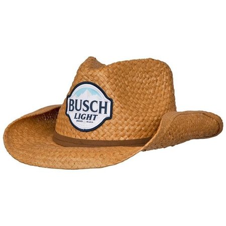 BUSCH Busch 817727 Light Straw Cowboy Hat with Brown Band 817727